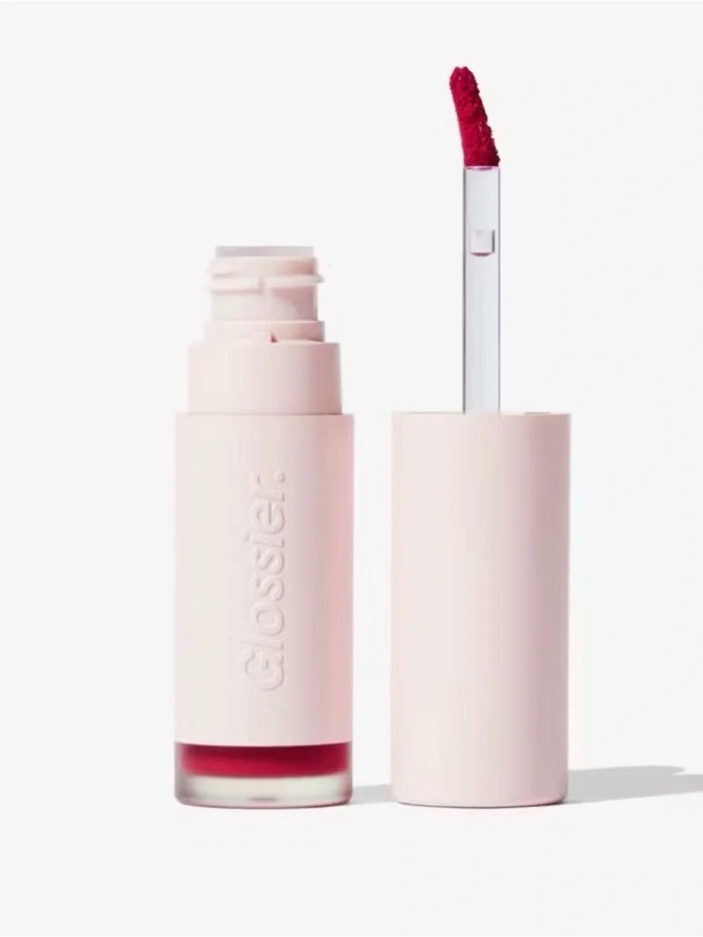 Glossier Jet Red Lip Suit Crème NIB